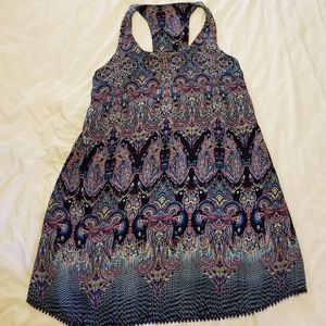Women's large multicolored racerback dress